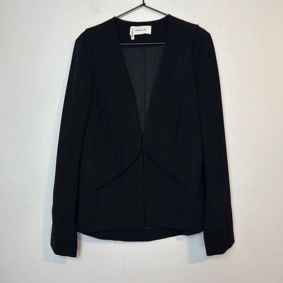 10 Crosby Derek Lam Black Blazer 8 - Picture 1 of 8